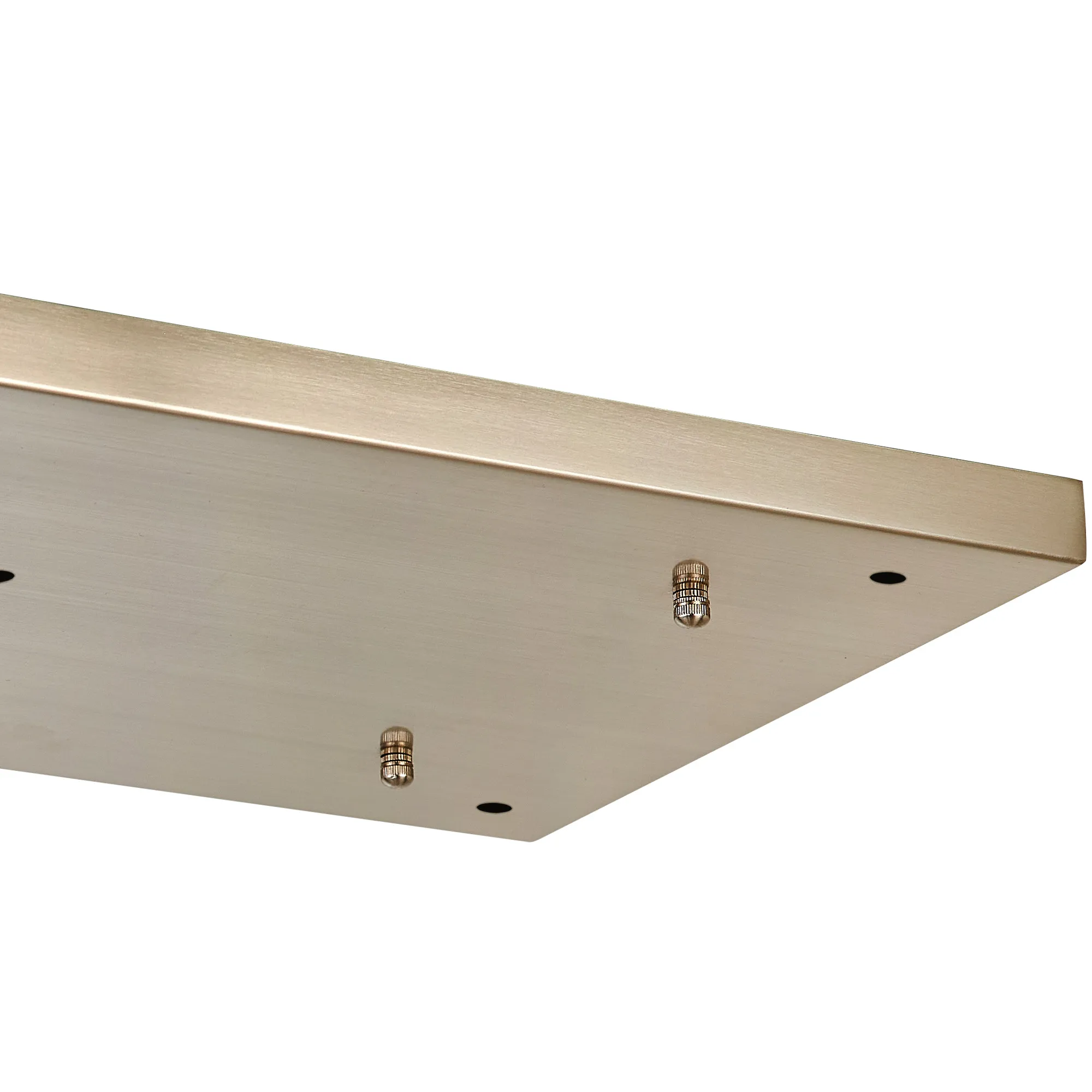 Hayes 5 Hole 550mm x 320mm Linear Rectangle Ceiling Plate Satin Nickel D0887SN  Deco Hayes Nickel